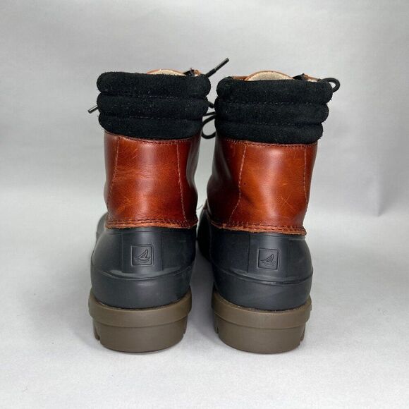 Sperry Men's Size 10 Avenue Brown Leather Waterproof Duck Boots‎ - Picture 6 of 11